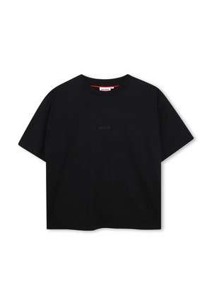 HUGO Kids, SHORT SLEEVES TEE-SHIRT LOOSE FIT - Camiseta básica - black
