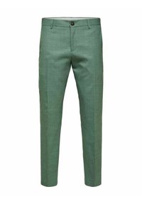 SLHSLIM-OASIS TRS NOOS - Pantalon classique - light green melange