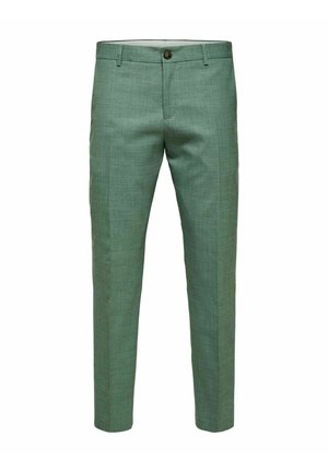 Selected Homme SLHSLIM-OASIS TRS NOOS - Stoffhose - light green melange