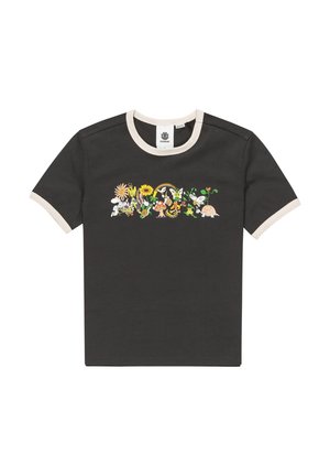 Element, YARNHILL RINGER - T-shirt con stampa - off black