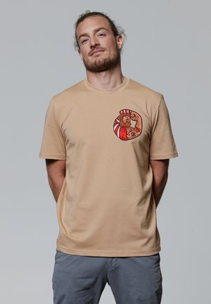 watapparel SEEMANN - T-Shirt print - latte