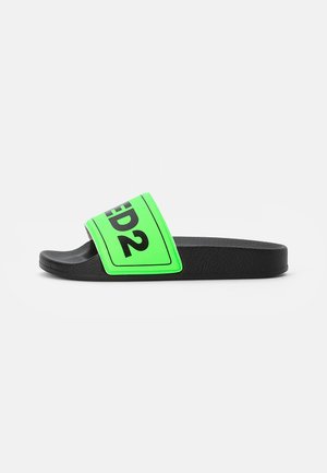 Mules - neon green/black