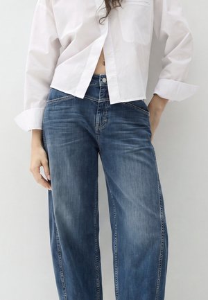 OPUS PANTS, OPUS PANTS BARREL MENI COUPE - Jeans Relaxed Fit - dark blue