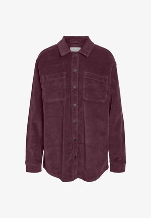 Noisy May, NMALVA L/S SHACKET COLORED CORDUROY NOOS - Manteau court - fig