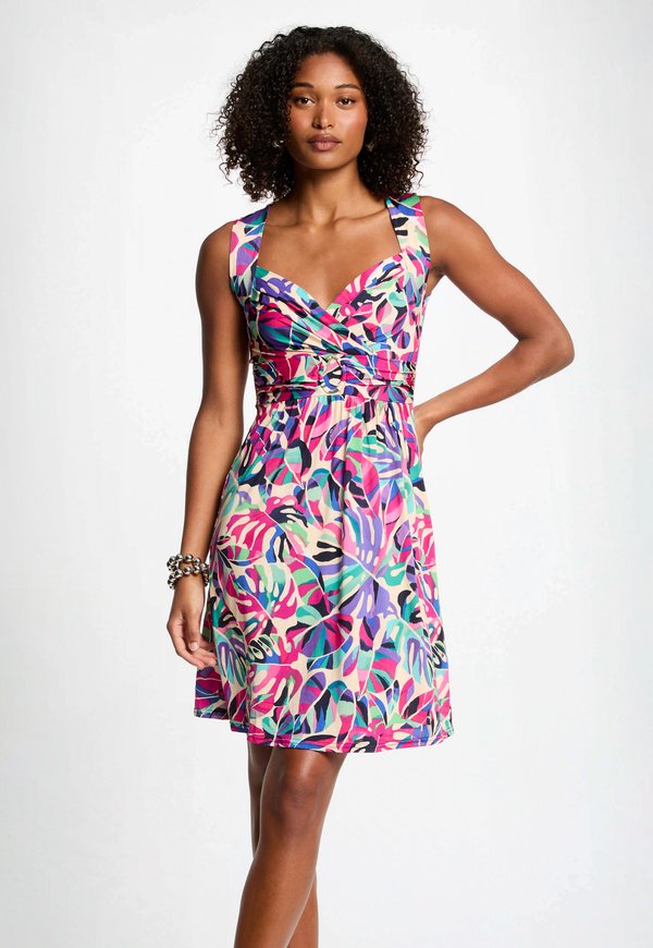 PRINTED MINI A-LINE - Jerseykleid - multicolore