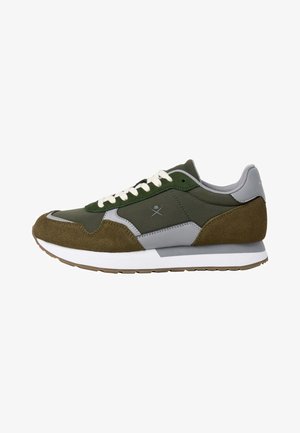 Hackett London, HACKETT LONDON TRAINERS VECTOR DEVICE - Baskets basses - khaki green