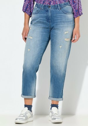 DESTROY-EFFEKTE KOMFORTBUND - Jeans Relaxed Fit - blue denim