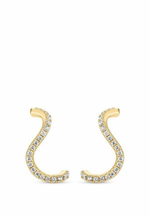 ELLERA WAVES - Øreringe - gold coloured white