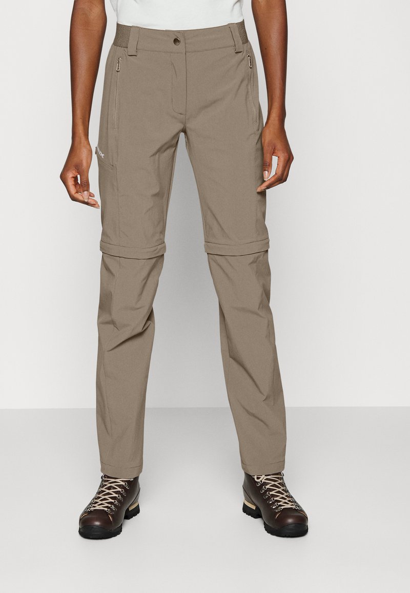 Damen Sportbekleidung | Vaude WOMENS FARLEY ZIP PANTS Outdoor-Hose coconut/braun - CS16760 Damen Sportbekleidung | Vaude WOMENS FARLEY ZIP PANTS Outdoor-Hose coconut/braun - CS16760