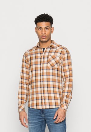 Chemise Homme Pepe Jeans Parkers - Manches Longues Teinture Vêtement Linen - Coupe Regular, Col Classique Et Poche Poitrine