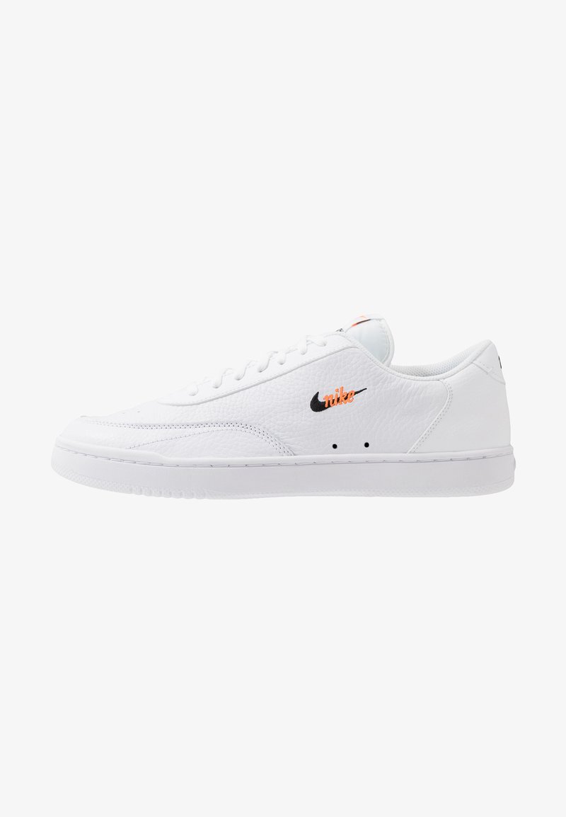 Nike Sportswear - COURT VINTAGE UNISEX - Matalavartiset tennarit - white/black/total orange, Suurenna