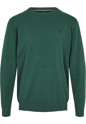 Stickad tröja - dark green