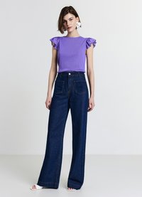 Calliope COSTINA VOLANT - T-shirt con stampa - lavanda