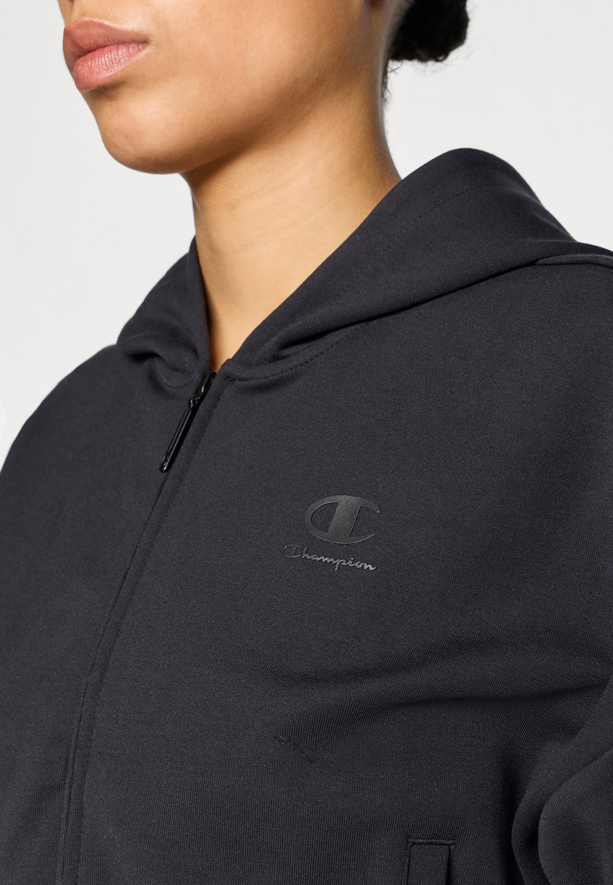 C-TECH INTERLOCK HOODED FULL ZIP SWEATSHIRT
