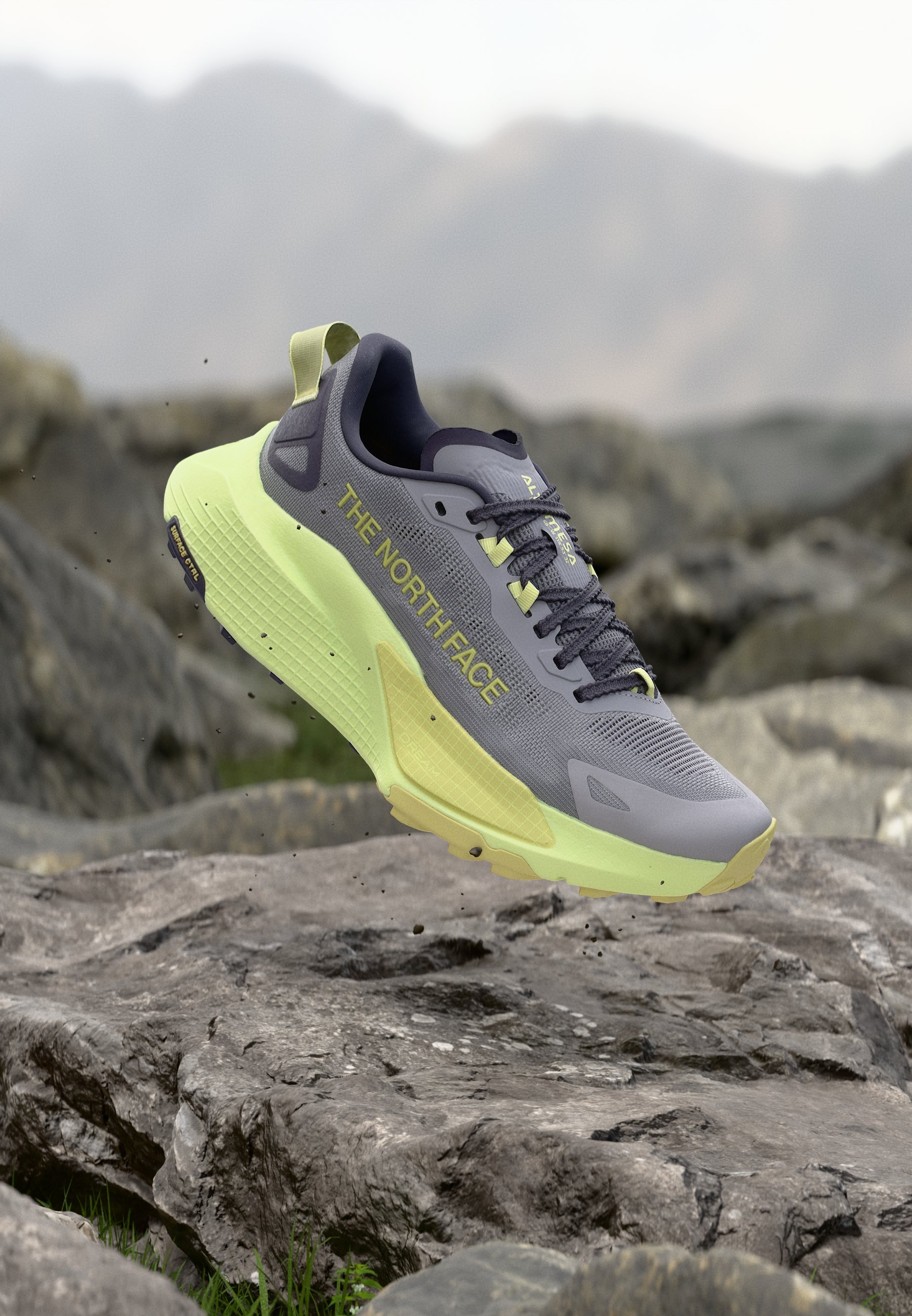 The North Face Gray and Neon Yellow Athletic Shoes The North Face Vectiv Enduris 3 Review: The Trail Shoe Next  main image 2