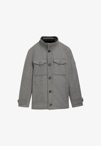 Niewybrane, steel grey wool twill