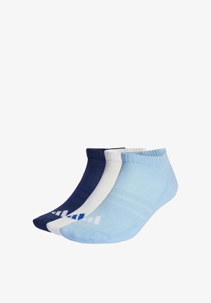 CUSHIONED ESSENTIALS LOW CUT 3 PAIR PACK - Calcetines tobilleros - dark blue/white/glow blue