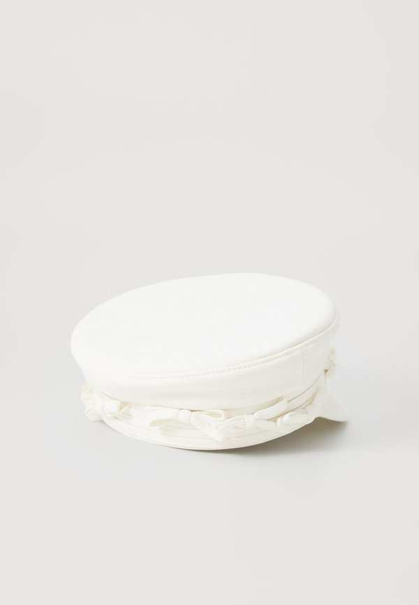 EMBELLISHED BOW TIES BAKER BOY  - Beanie - ivory4