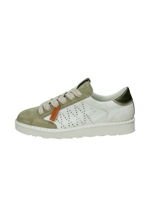 Panchic SCARPE ALLACCIATE UOMO SNEAKER P001 - Sneakers basse - bianco e verde oliva