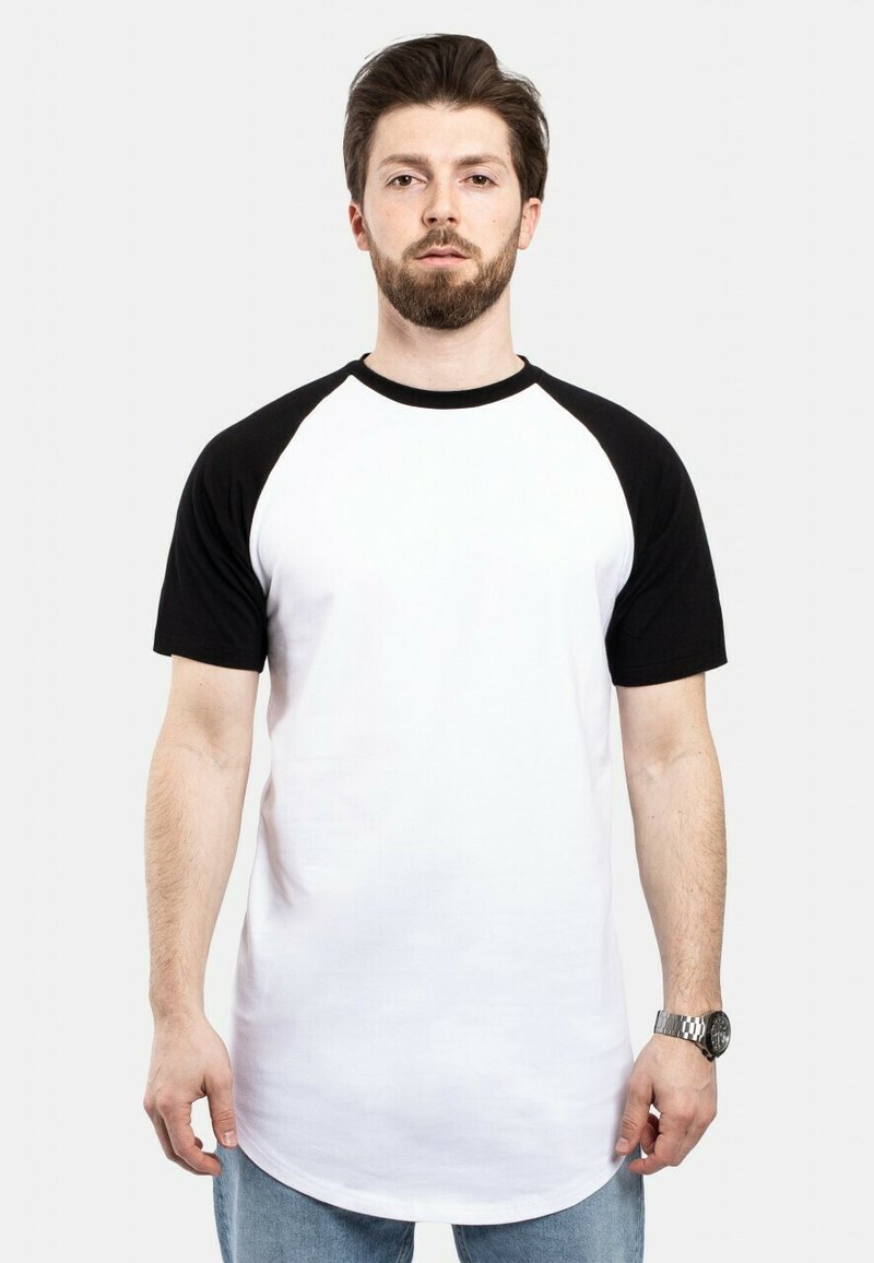 Blackskies ROUND BASEBALL KURZARM - Printtipaita - white/black