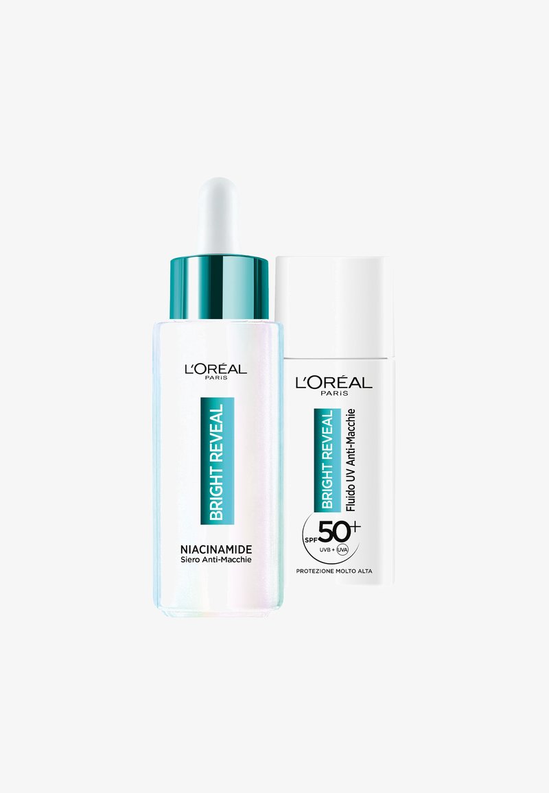 L'Oréal Paris - L'ORÉAL PARIS BRIGHT REVEAL SPF 50+ - BEAUTY ROUTINE - 2 PACK - Crema solare - l'oreal bright reveal beauty routine, Ingrandire
