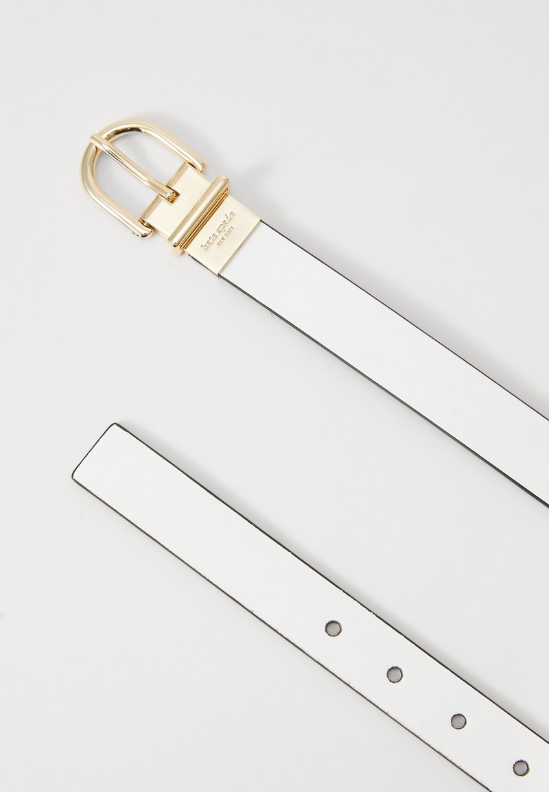 Kate Spade Gold Buckle White Belt Kate Spade New York Leather Belt With Spade Buckle  main image 4