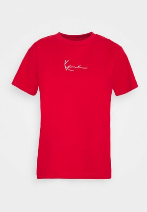 Karl Kani, SMALL SIGNATURE TEE - Printtipaita - red
