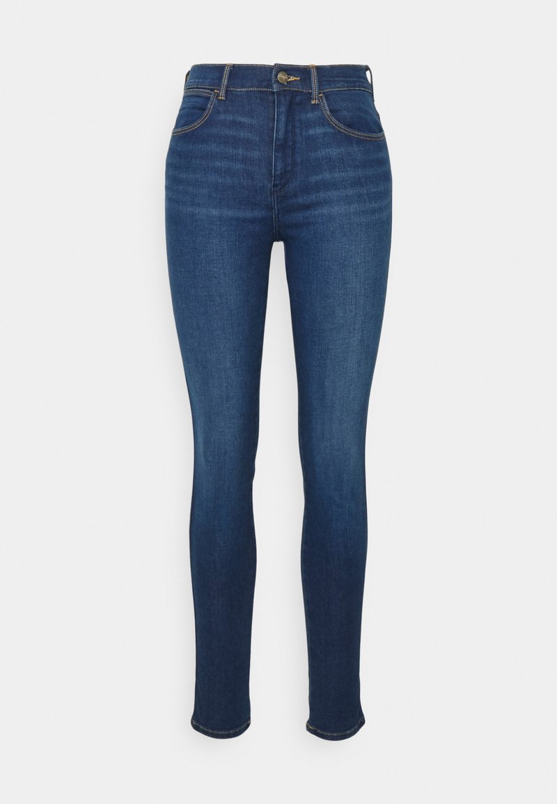 Wrangler Jeans Skinny Fit donkerblauw denim Wrangler Jeans Skinny Fit donkerblauw denim