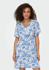 ONLY ONLEVIDA SHORT DRESS - Denní šaty - cloud dancer