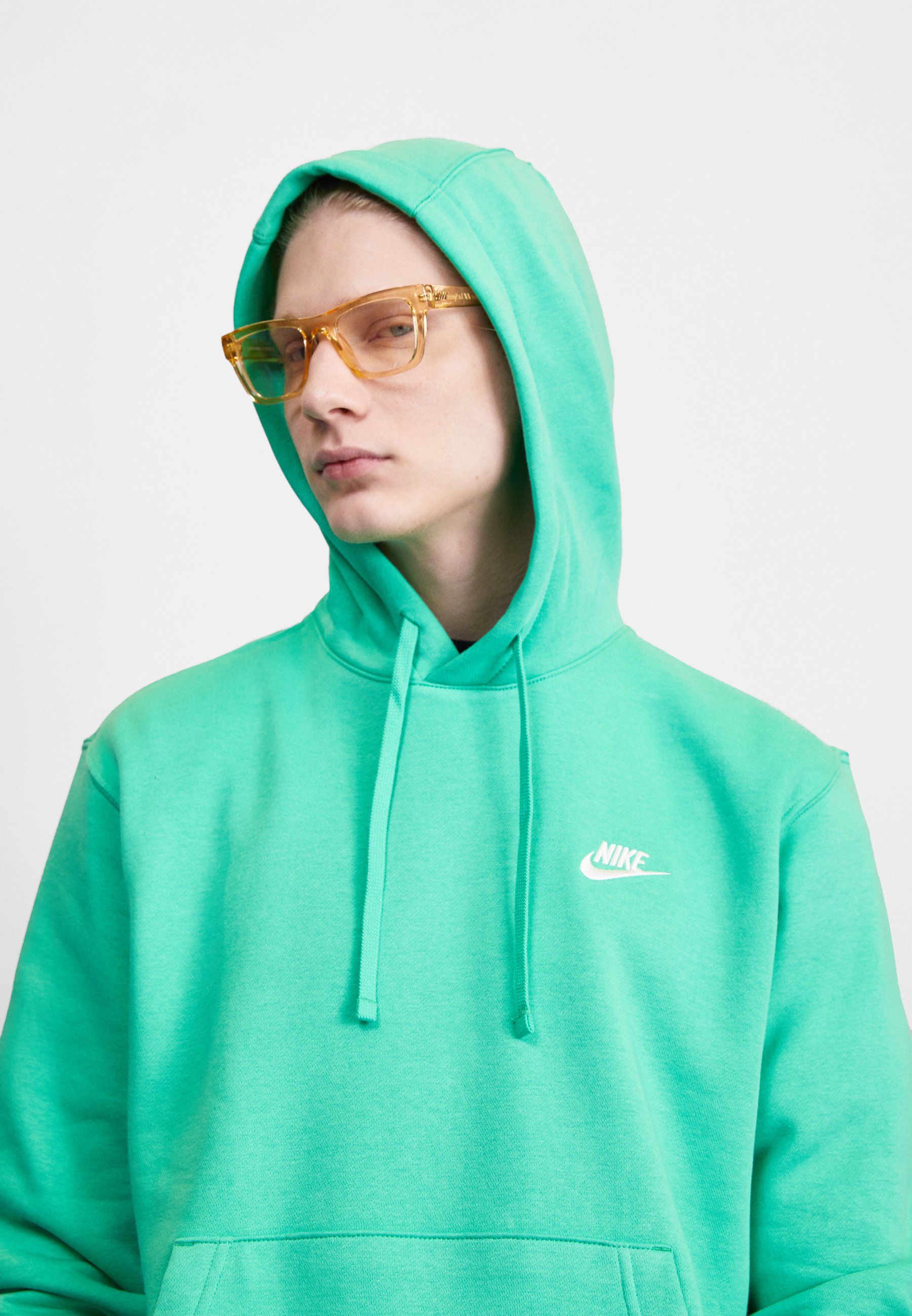 green nike club hoodie