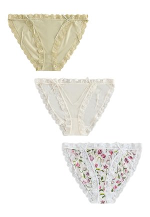 Next, 3 PACK . - Slip - cream green tulip