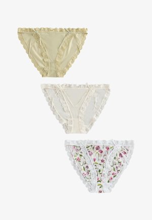 Next, 3 PACK . - Slip - cream green tulip