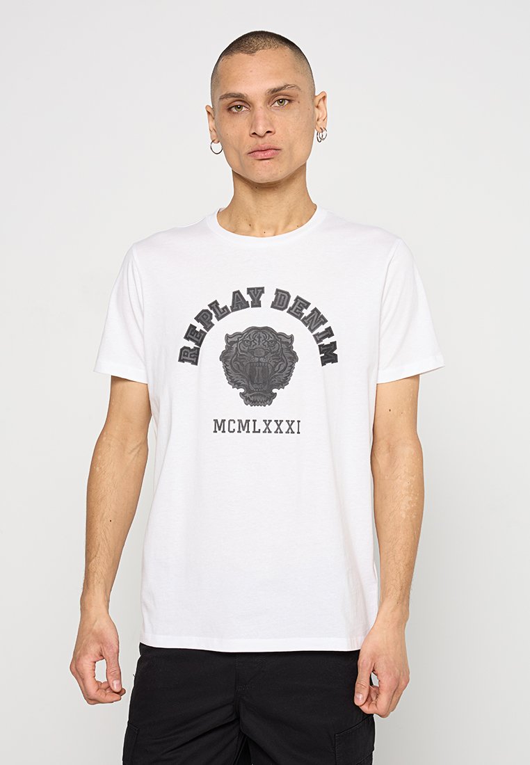 Replay T-shirt print wit
