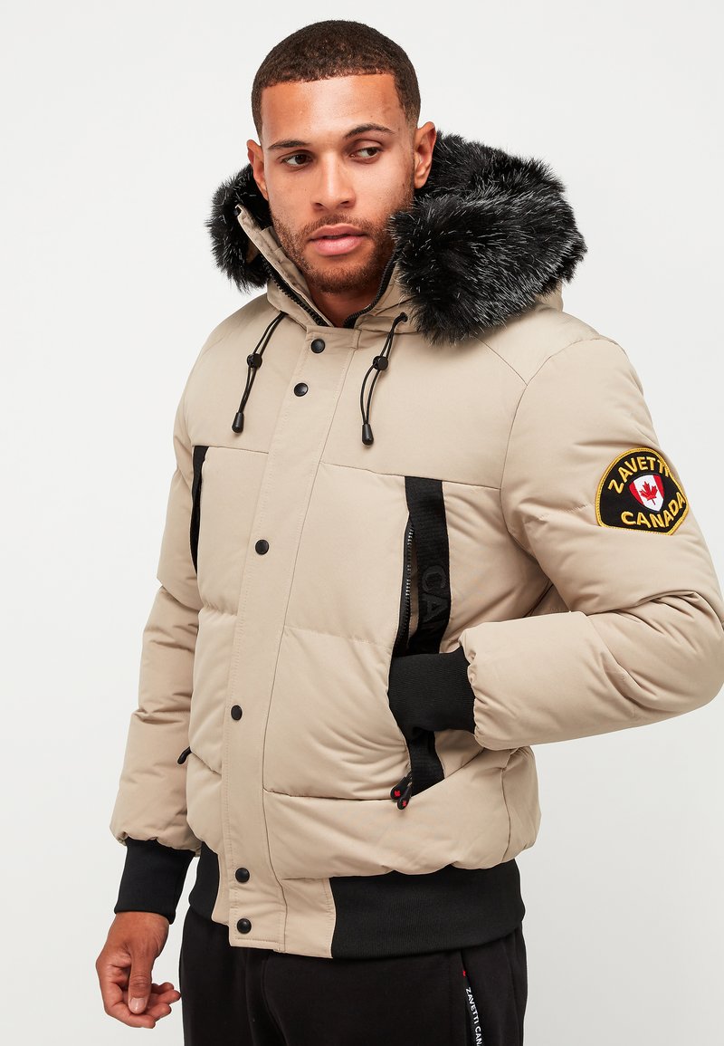 Alessandro Zavetti AYLMER BOMBER Winterjacke stone/beige Zalando.ch