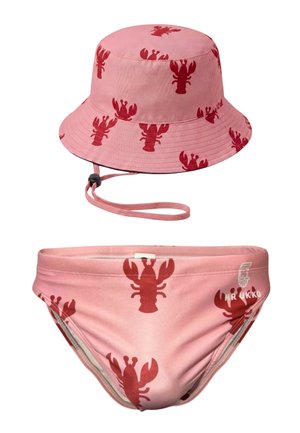 Mr Ukko, 2 PIECE PINK LOBSTERS SET - Badehose Slip - pink lobsters