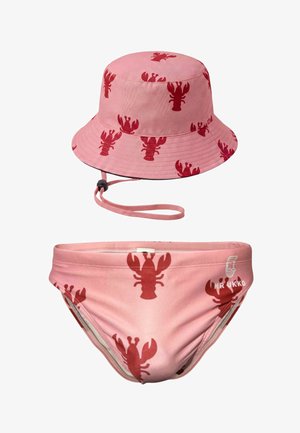 Mr Ukko, 2 PIECE PINK LOBSTERS SET - Badehose Slip - pink lobsters