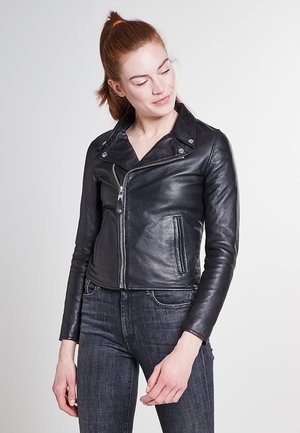 Lederjacke - black
