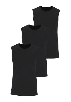 MUSCLE 3 PACK - Top - schwarz