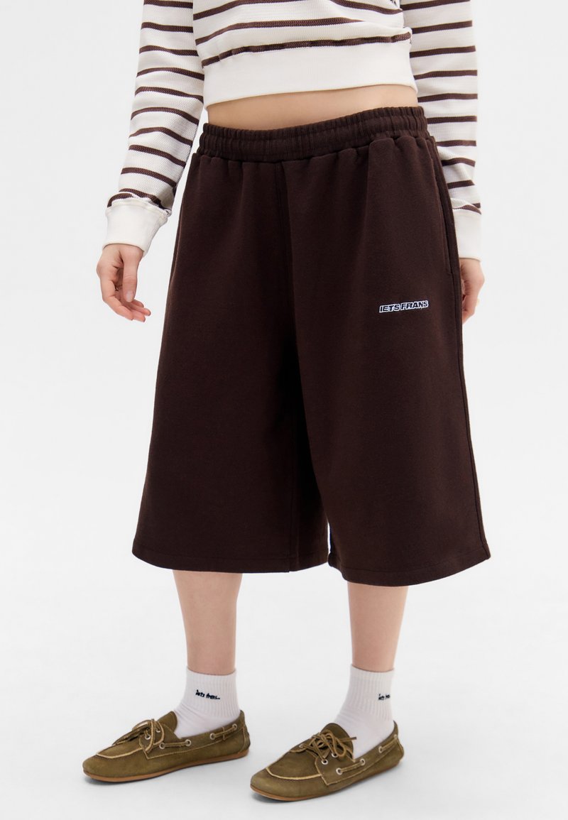 iets frans... HARRI UNISEX - Treniņtērpa apakšdaļas - brown