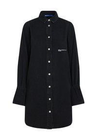 Karl Lagerfeld Jeans TIED-SLEEVE DENIM - Denimové šaty - washed black