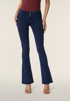 WR.UP® MINI FLARE PUSH-UP - Jeans slim fit - dark jeans seams on tone