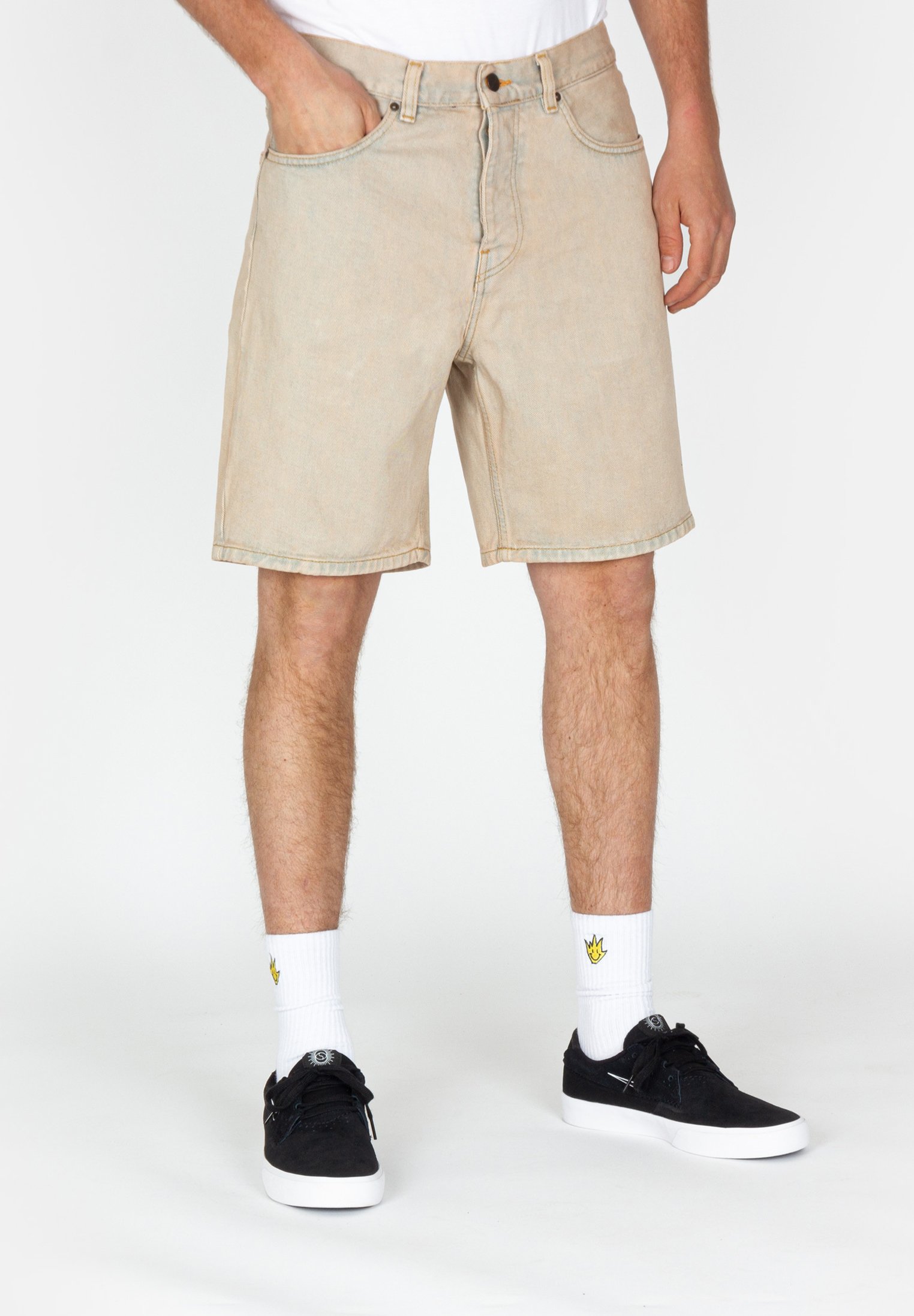 Carhartt WIP Denim shorts - blue sand 
