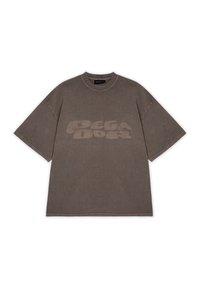 DREW BOXY TEE - T-shirts med print - vintage dust brown