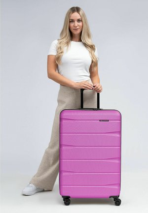 FRANKY, MUNICH 4.0 4 ROLLEN TROLLEY L 76 CM MIT DEHNFALTE UNISEX - Trolley - pink dull