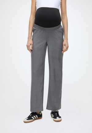 OLMHATTIE-LANA LIFE HW W MEL PANT - Housut - dark grey melange