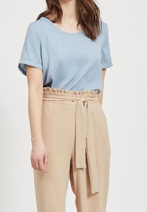 T-shirts basic - mottled light blue