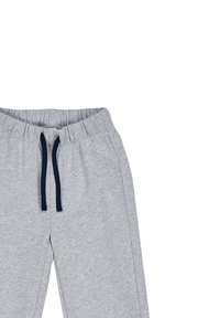 Grijze sweatpants van een katoenmix, met een elastische tailleband en een marineblauwe trekkoord, en naden aan de zijkanten voor een comfortabele pasvorm.