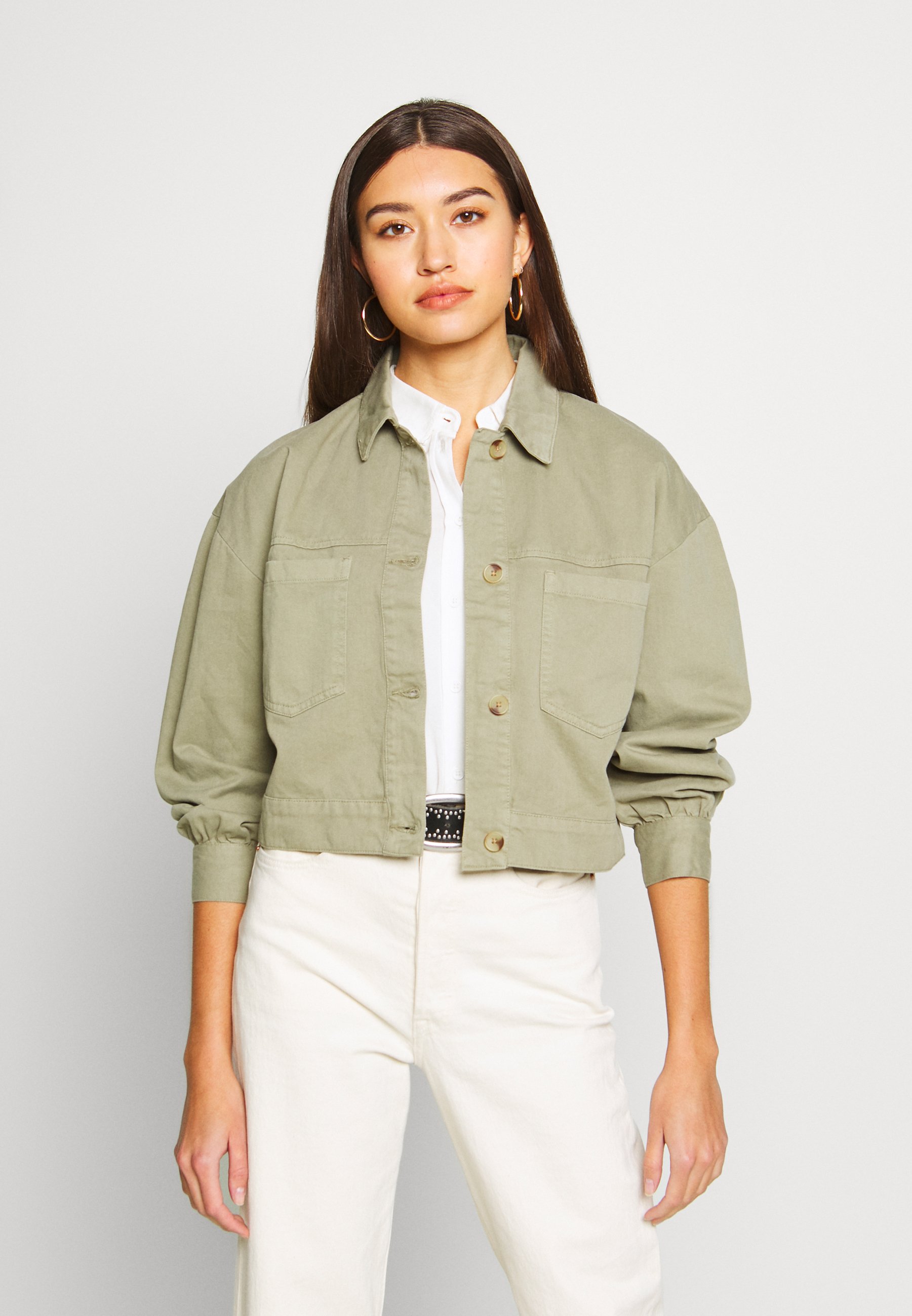 Miss Selfridge OVERSIZE POCKET SHACKET TRIAL Spijkerjas Miss Selfridge OVERSIZE POCKET SHACKET TRIAL Spijkerjas