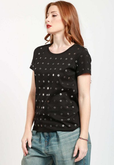 Dondup T-shirt con stampa - black