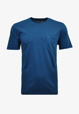 Basic T-shirt - blau melange